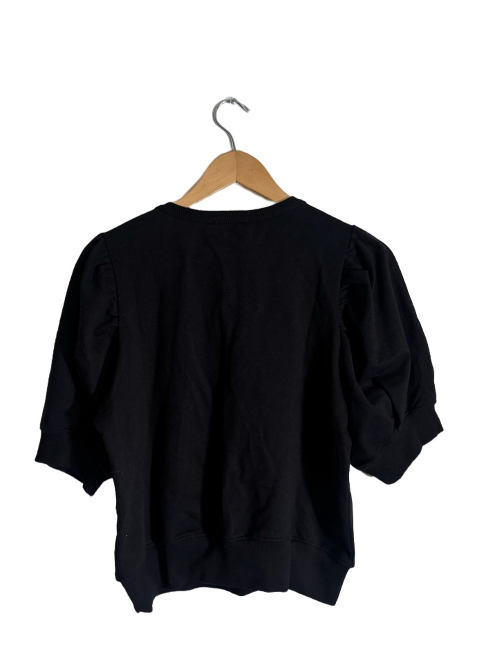 Jason Wu Edit Puff Sleeve Top Women's Small Sheer Embroidery Black Casual NWT - Picture 5 of 6